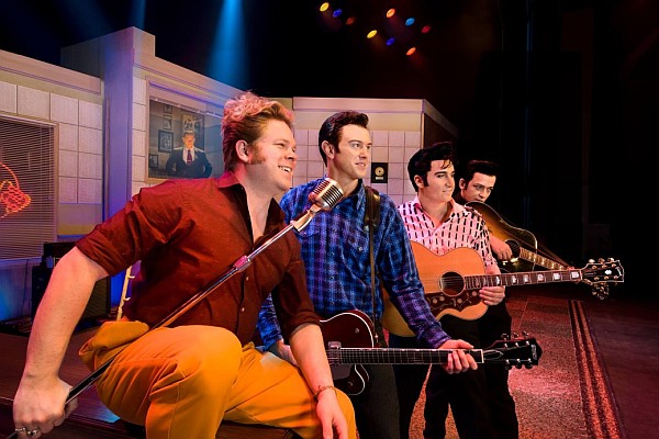 Million Dollar Quartet recreates the famous Sun Studios' recording session that occurred between Johnny Cash, Elvis Presley, Carl Perkins, and Jerry Lee Lewis!