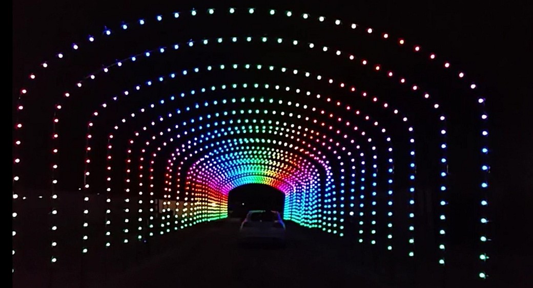 This drivethru Christmas light tunnel is just 2 hours from Toronto  Listed