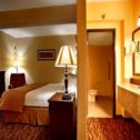 Hotel Room & Bathroom