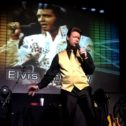 As Elvis Presley!