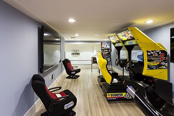 Bowling Alley Mansion Game Room